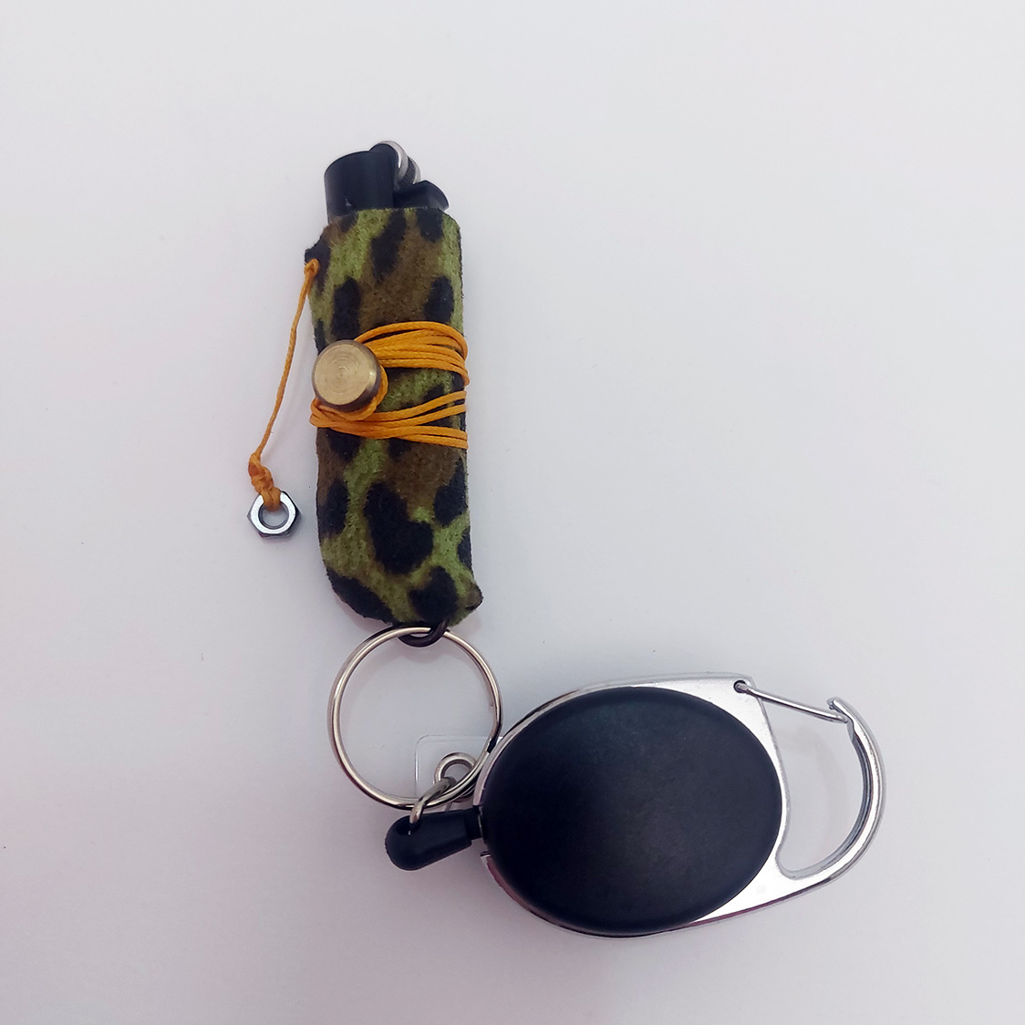 leopard green lighter holder